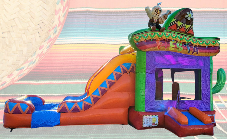 Fiesta Bounce House Slide Combo