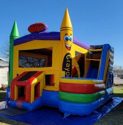 crayon 1689452249 Crayon Bounce House Slide Combo