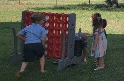 Giant Connect 4 (yard game)