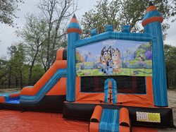 1015800372845931203 1711553032 Marble Double Lane Bounce House Slide