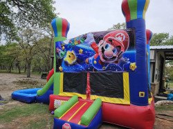 5901204782792366446 1711552379 Double Lane Balloon Bounce House Slide Combo