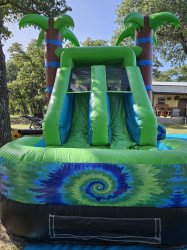 IMG 20240802 091502 1722610639 Tie Dye Oasis Bounce House w/slide Combo